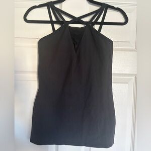 Beyond Yoga Black Strappy Activewear Top